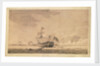 'Queen' on 1 June 1794 at noon, during the Battle of the Glorious First of June by Robert Cleveley