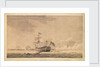 'Queen' on 1 June 1794 at noon, during the Battle of the Glorious First of June by Robert Cleveley