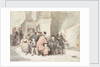 Sketch for 'A Tale of Trafalgar' showing a Greenwich pensioner, a Chelsea pensioner and other visitors in the Painted Hall by John Burnet