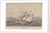 Denia Opium clipper topsail schooner built Cowes 1840 (shown off China coast 1851) by F G Hely