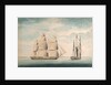 Commencement of the action between the 'Crescent' and 'La Reunion' off Cape Barfleur 20 October 1793 by William Nepecker Juste