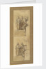 Sketches for the west wall of the Painted Hall, Greenwich by James Thornhill
