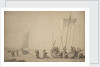 Pinks on the shore by Willem van de Velde the Elder