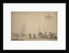 Pinks on the shore by Willem van de Velde the Elder