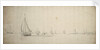 A kaag and other Dutch vessels before the wind by Willem van de Velde the Elder