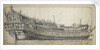 English two-decker, possibly the 'Yarmouth', built in 1653 and broken up in 1680 by Willem van de Velde the Elder