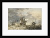 HMS 'Ocean', 2nd-rate. Union at the Main off Gibraltar with tenders by Hendrik Kobell