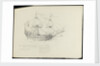 Sketch of HMS 'Caledonia' by Robert Strickland Thomas