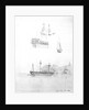 Sketches of HMS 'St Joseph' at anchor and HMS 'Lavinia Hamoaze' by John Tom