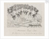Sketch of 'Andromeda's' barge's crew by unknown