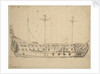 Portrait of the 'Victory', 2nd rate built 1620, 82 guns, rebuilt 1666 by Willem Van de Velde the Younger