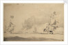 A Dutch ship in chase of an English ship, 1673 by Willem Van de Velde the Younger