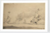 A Dutch ship in chase of an English ship, 1673 by Willem Van de Velde the Younger