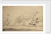 A Dutch ship in chase of an English ship, 1673 by Willem Van de Velde the Younger