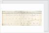 The plan, elevation and perspective view of the fleet at Spithead 1773 by Dominic Serres