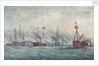 Her Majesty reviewing the fleet, 23 April 1856 by A.W. Howles
