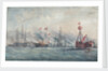 Her Majesty reviewing the fleet, 23 April 1856 by A.W. Howles