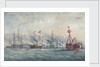 Her Majesty reviewing the fleet, 23 April 1856 by A.W. Howles