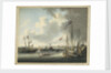 The Duke of Clarence landing at Stade, Prussia, at the mouth of the Elbe, 1785 by Robert Cleveley