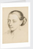 Study of the head and shoulders of a young woman with her hair swept back by Margaret Louisa Herschel
