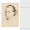 Study of the head and shoulders of a young woman with her hair swept back by Margaret Louisa Herschel