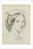 Study of the head and shoulders of a young woman with a middle parting by Margaret Louisa Herschel