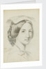 Study of the head and shoulders of a young woman with a middle parting by Margaret Louisa Herschel