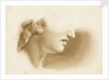 Study of the lower part of a human face, possibly a statue by Margaret Louisa Herschel