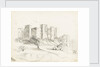 Sketch of Framingham Castle, Suffolk by Margaret Louisa Herschel