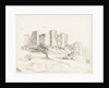 Sketch of Framingham Castle, Suffolk by Margaret Louisa Herschel