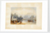 View of river and buildings by Unknown