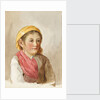 A young Italian peasant girl by Matilda Rose Herschel