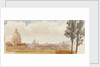 View of churches in Rome by Matilda Rose Herschel