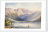 Watercolour of a lake by M. Nicolas Karth