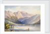 Watercolour of a lake by M. Nicolas Karth