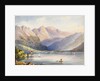 Watercolour of a lake by M. Nicolas Karth