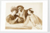 Sketch of Caravaggio's 'The Card Sharps' by unknown
