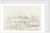 Sketch of Mary Ruddle's shop, with figures by unknown