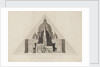 Geometrical Elevations [...] of the Cathedrals of Salisbury, Norwich, St Paul's London, St Peter's Rome, and the Great Pyramid of Egypt, to one scale.' by T. H. Clarke