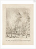 The Awful Destruction of the Royal Exchange London By Fire on the Night of January 10th 1838 by Smart