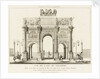 View of the Arc de Triomphe du Carrousel, Paris by Charles Francois Leonard Fontaine