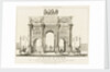 View of the Arc de Triomphe du Carrousel, Paris by Charles Francois Leonard Fontaine