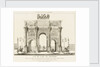 View of the Arc de Triomphe du Carrousel, Paris by Charles Francois Leonard Fontaine