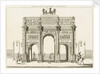 View of the Arc de Triomphe du Carrousel, Paris by Charles Percier
