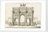 View of the Arc de Triomphe du Carrousel, Paris by Charles Percier