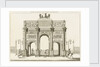 View of the Arc de Triomphe du Carrousel, Paris by Charles Percier