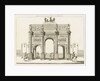 View of the Arc de Triomphe du Carrousel, Paris by Charles Percier