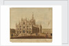 View of the cathedral in Milan by Federico Lose