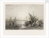 Arab dhows at anchor, detail by H. Warren