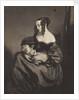 Young woman seated with a child on her lap by unknown